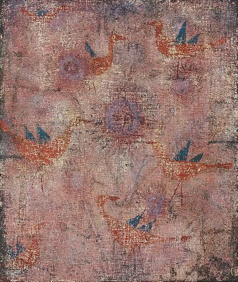 Blaugeflugelte Vogel signed and dated, Paul Klee